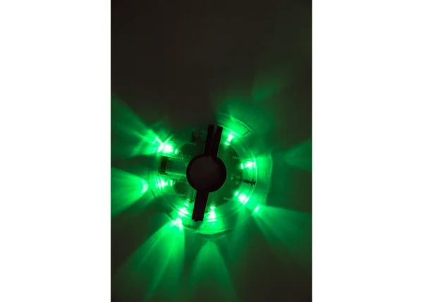 waterproof usb rechargeable led bike wheel lights (7 led, 9 colors)