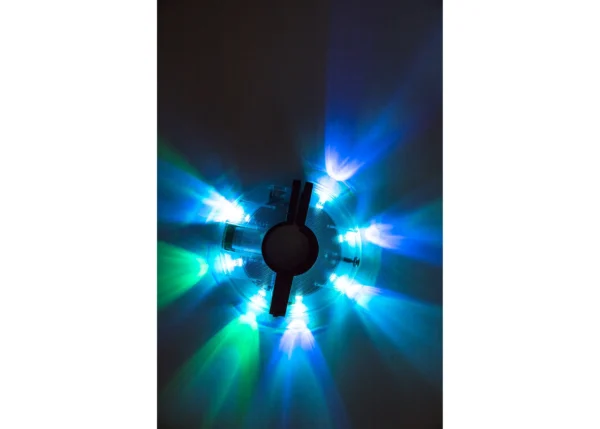 waterproof usb rechargeable led bike wheel lights (7 led, 9 colors)