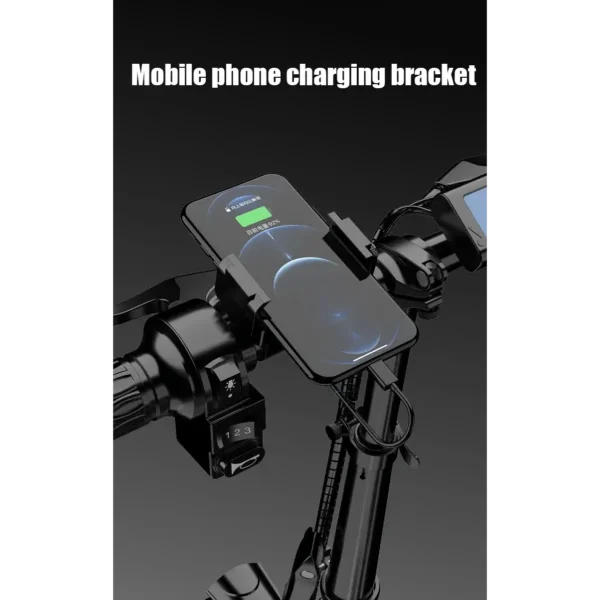 Playa eBikes Eco 350W Folding eBike – with phone holder mount