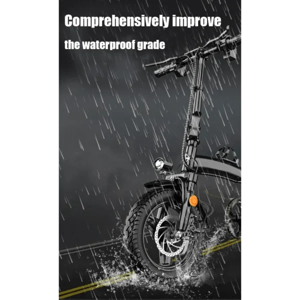 Playa eBikes Eco 350W Folding eBike – weatherproof build detail